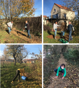 les 1ers aménagements du jardin olfactif